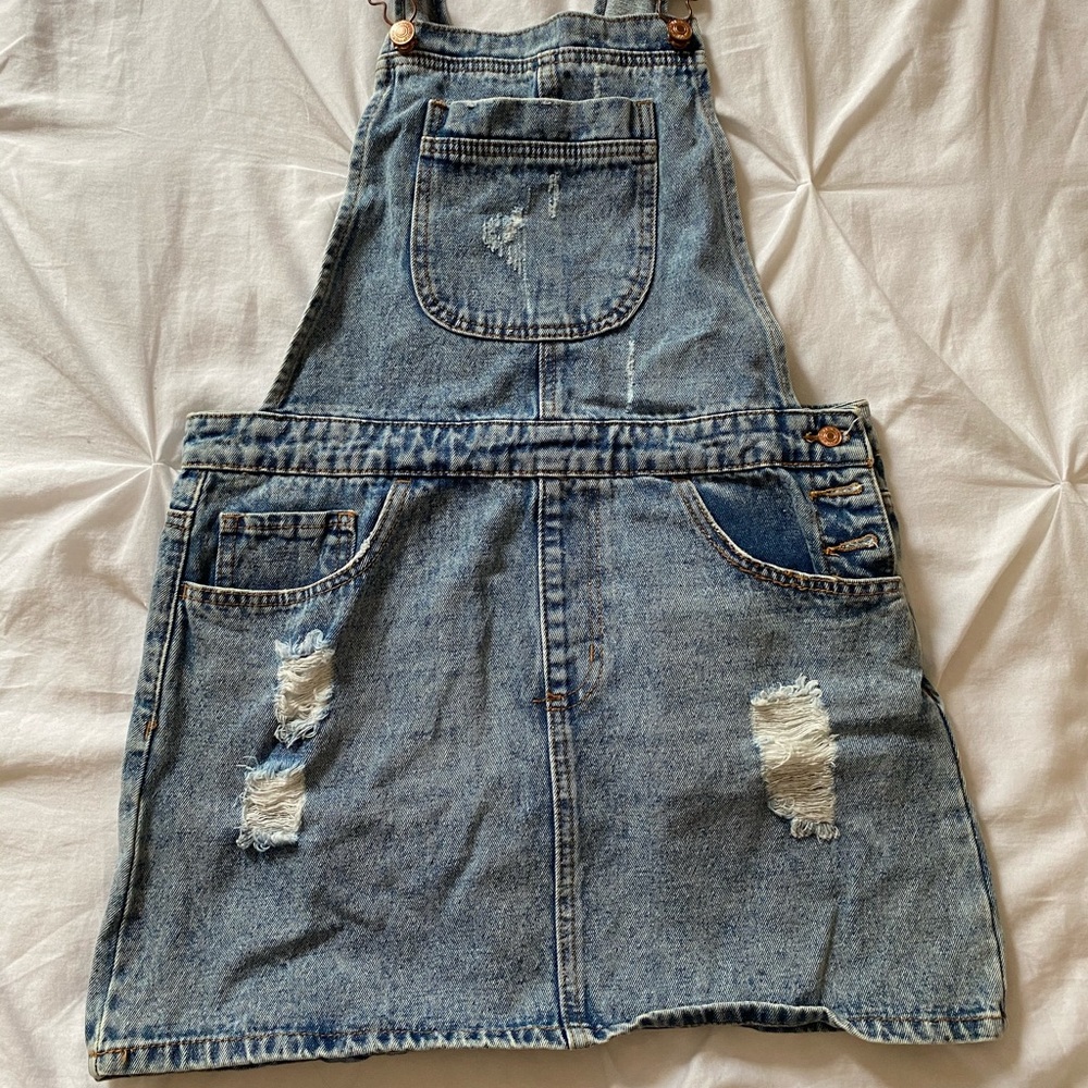 Forever 21 Denim Overall Dress